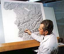 Cartographer at work